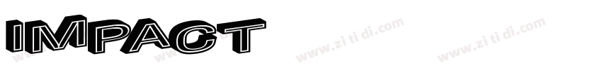 Impact (黑体)字体转换